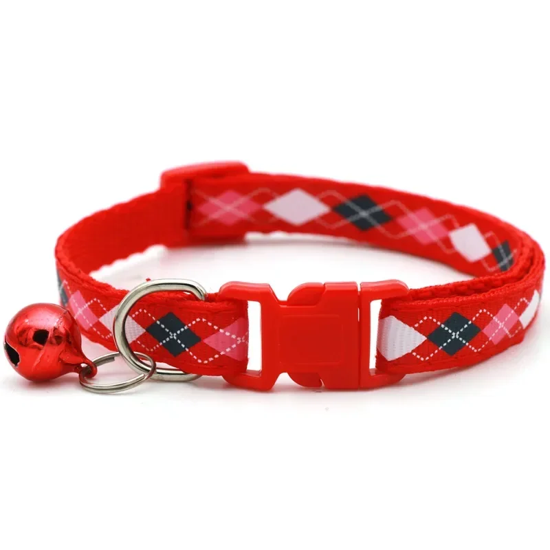 Collar rómbico para gatos con campana, Collar ajustable para perros y gatos, suministros Perro para perros pequeños y medianos, Chihuahua Teddy
