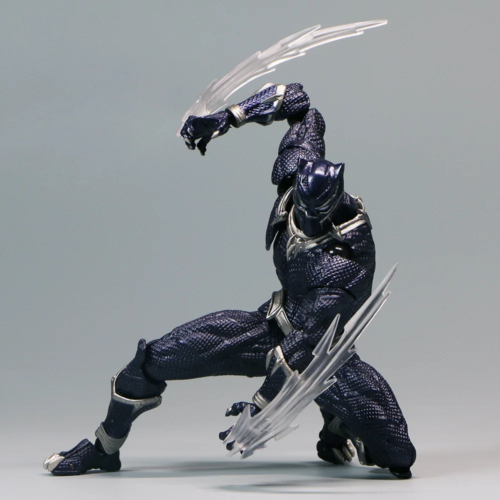 15cm Black Panther Super Hero Articulate Joints Moveable Action Figure Model Statue Collection Desktop Decoration Ornament Gifts