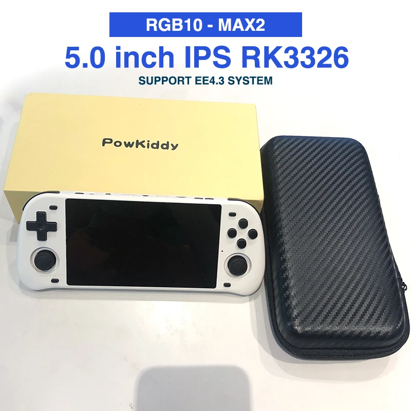 

POWKIDDY RGB10 Max2 256G Retro Open Source System RGB10 max 2 Handheld Game Console RK3326 5.0-Inch IPS Screen 3D Rocker Gifit