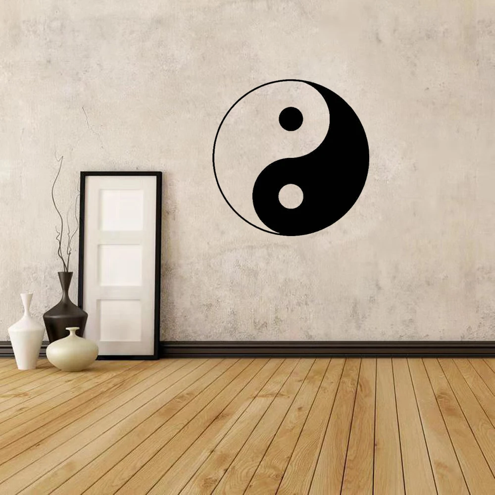 Wall stickers Chinese traditional pattern Tai Chi Yin Yang fish personality creative decoration PVC wall stickers