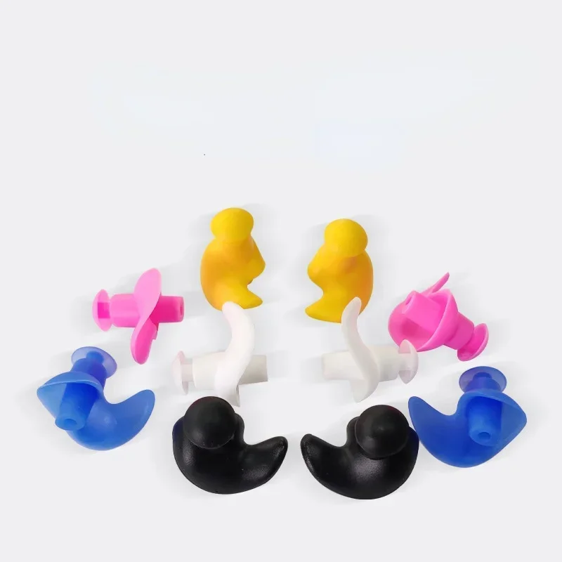 1 Pair Swimming Accessories Durable Delicate Texture Earplug Dust-Proof Waterproof Soft Earplugs Silicone Portable Ear Plugs