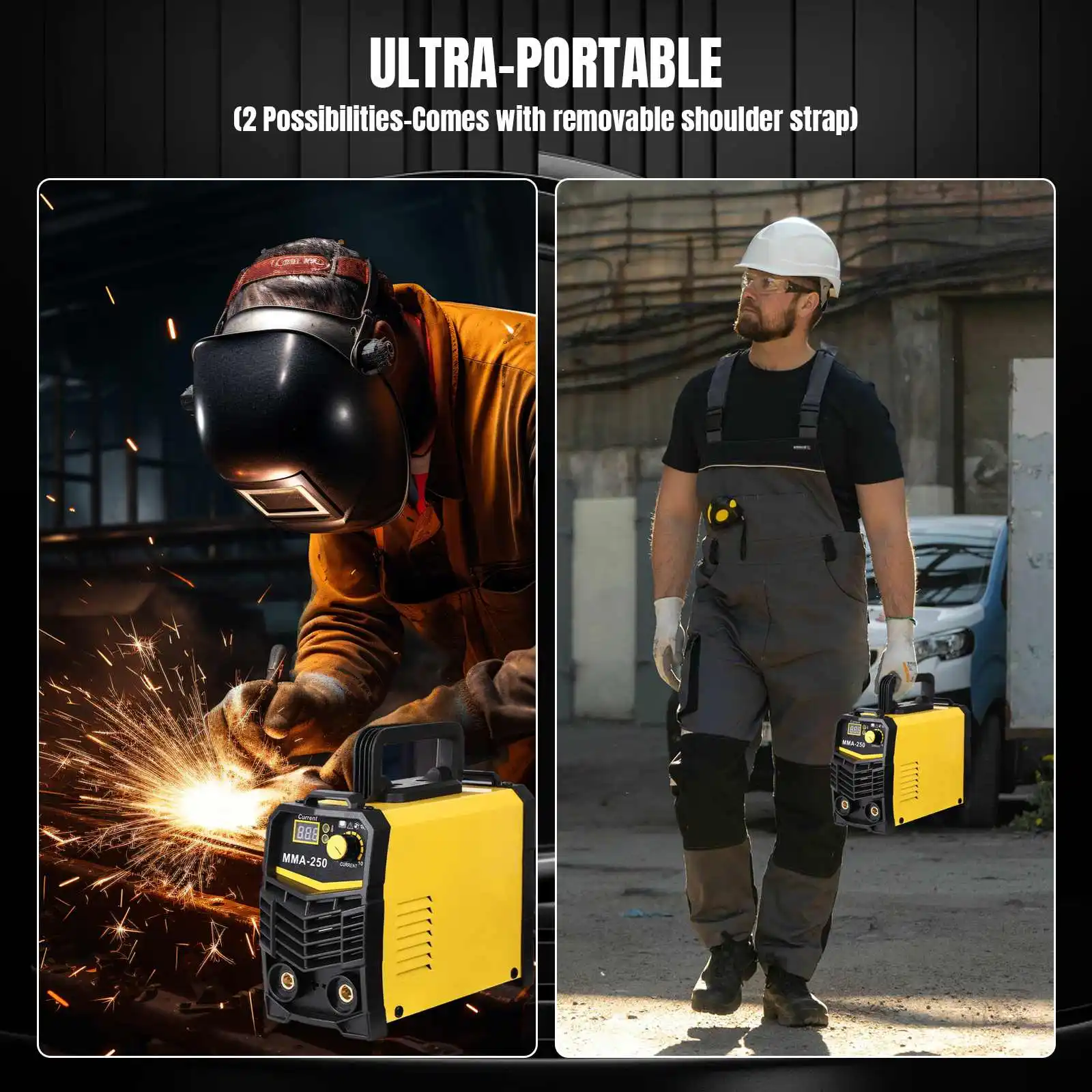 آلة لحام القوس 250A، آلة لحام العاكس مع أقطاب كهربائية، آلة لحام محمولة للمنزل DIY وإصلاح المعادن #2