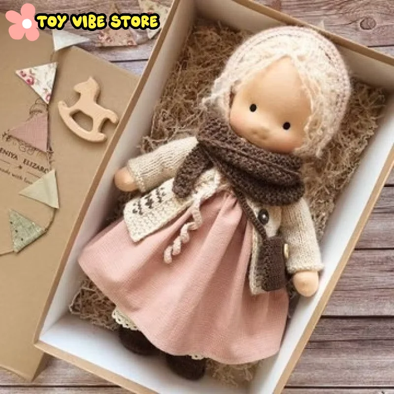 

Hot Waldorf Handmade Plush Toys Cute Cotton Stuffed Plush Doll Packaging Dolls Fabricchanging Box Kids Girl Christmas Gifts