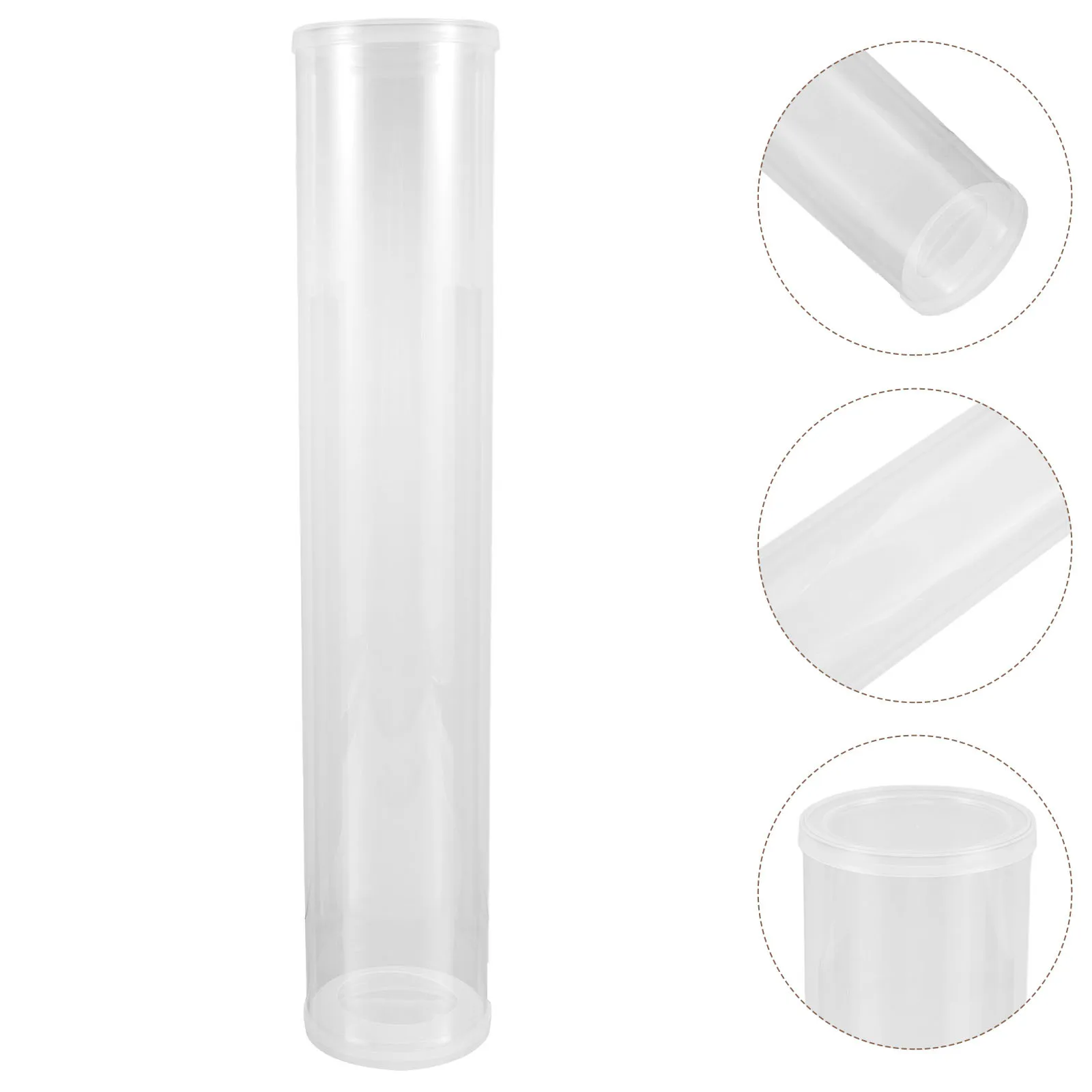 

Clear Badminton Ball Storage Tube Lightweight Portable Organizer for Shuttlecocks Training Equipment Court Practice Auto