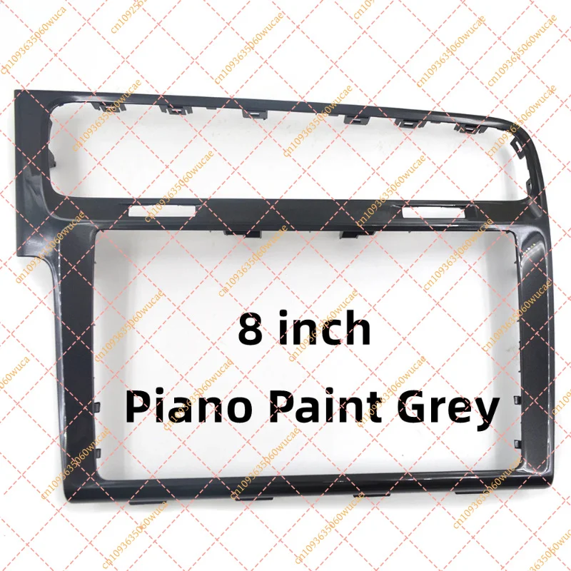 Brushed Gray & Piano Black MIB Screen Trim Frame, 8 Inch / 9.2 Inch Radio Panel Bezel Fit for VW Golf 7 MK7 Golf 7.5