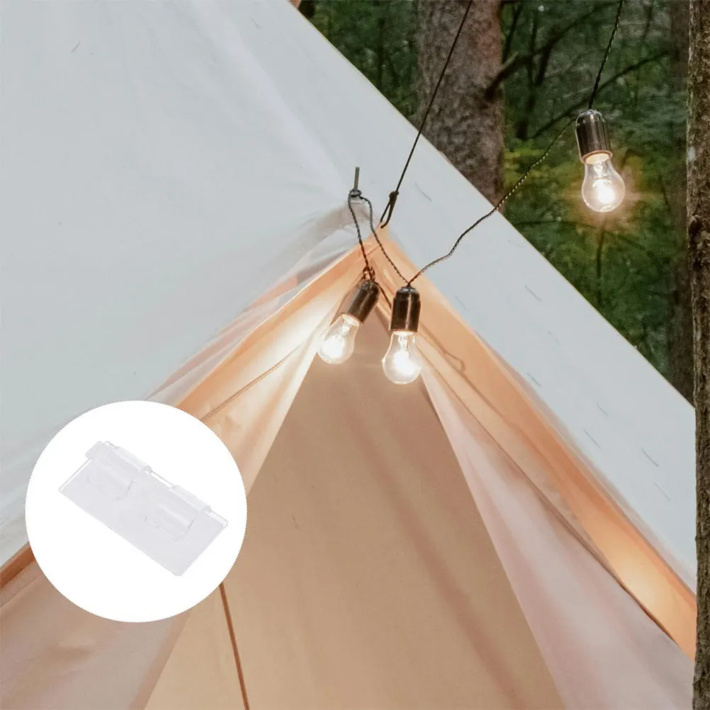 

30Pcs Outdoor Light Clips Self Adhesive Hooks for Hanging String Lights Sturdy Portable Simple Installation Window Light Clips