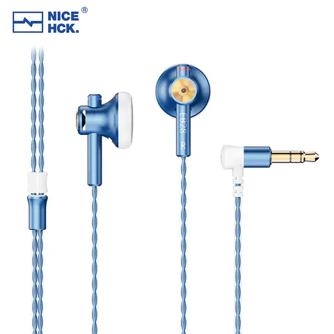 NICEHCK EB2S PRO 3,5/4,4 mm kontakt för mikrofon, platt huvud, HIFI-hörlurar, trådbundna, 15,4 mm LCP-membran, dynamiskt musik- och sångheadset 8 best sales nicehck eb2s - №4