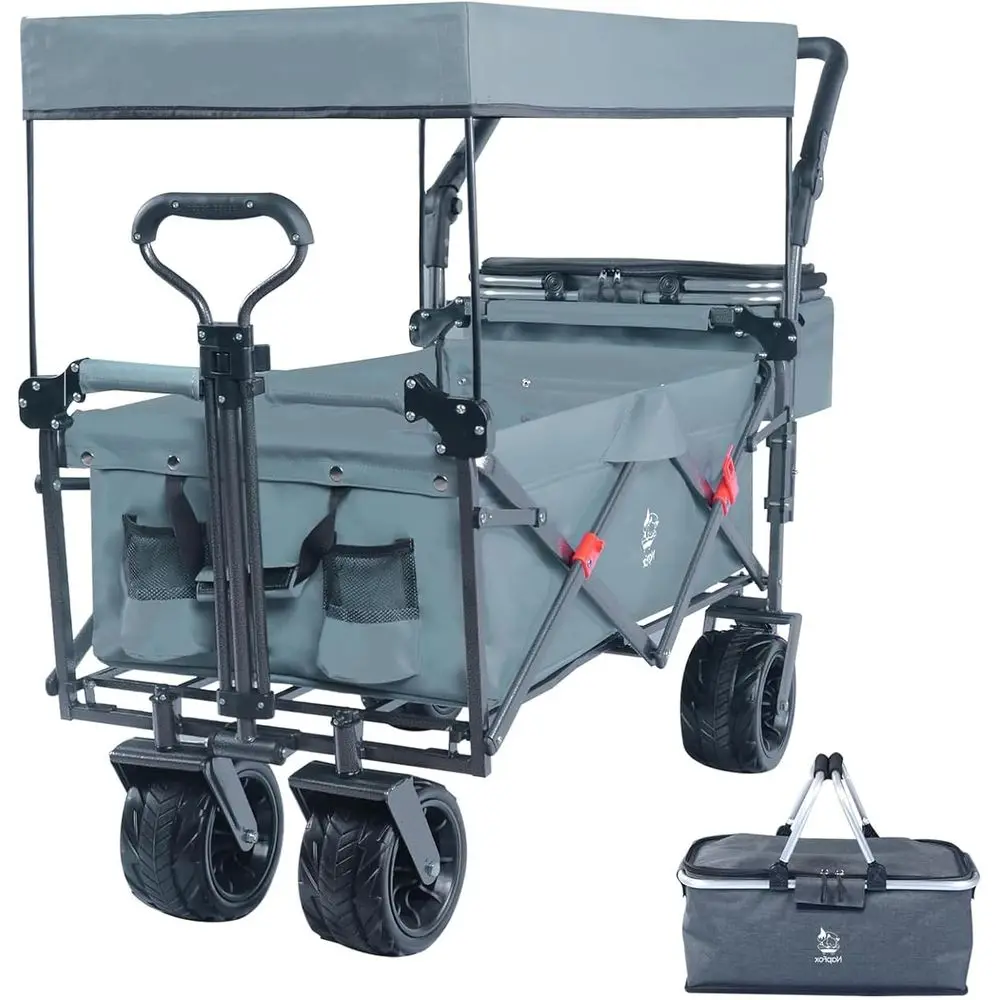 

Расширяемый грузовой чемодан объемом 140 л с навесом, съемной крышей, многофункциональными колесами и сумкой-холодильником для путешествий и покупок