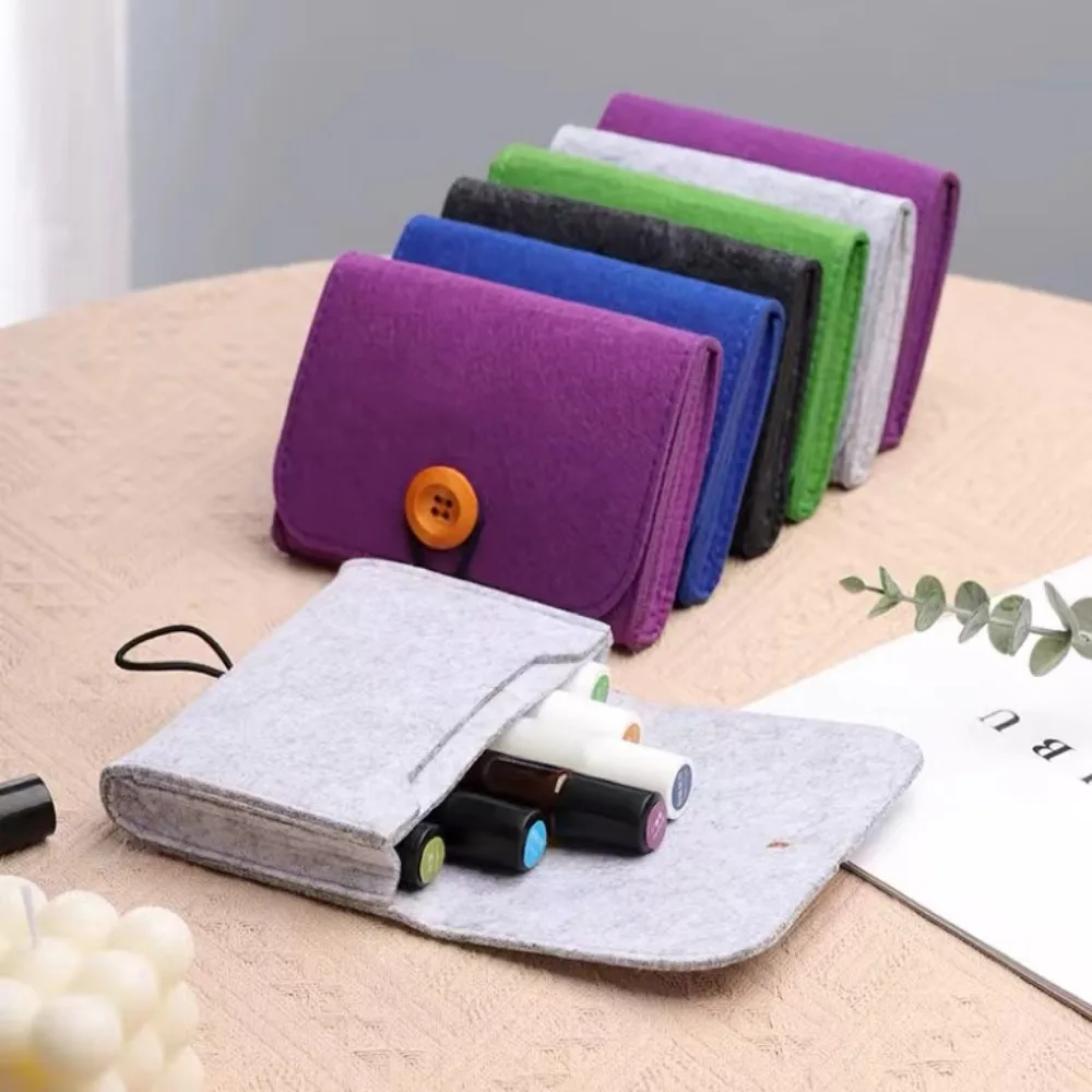 

20pcs Essential Oil Case for 6 Slots 10ML Essential Oil Roller Bottles Holder Aromatherapy Storage Carry Bag Travel Storage Bag