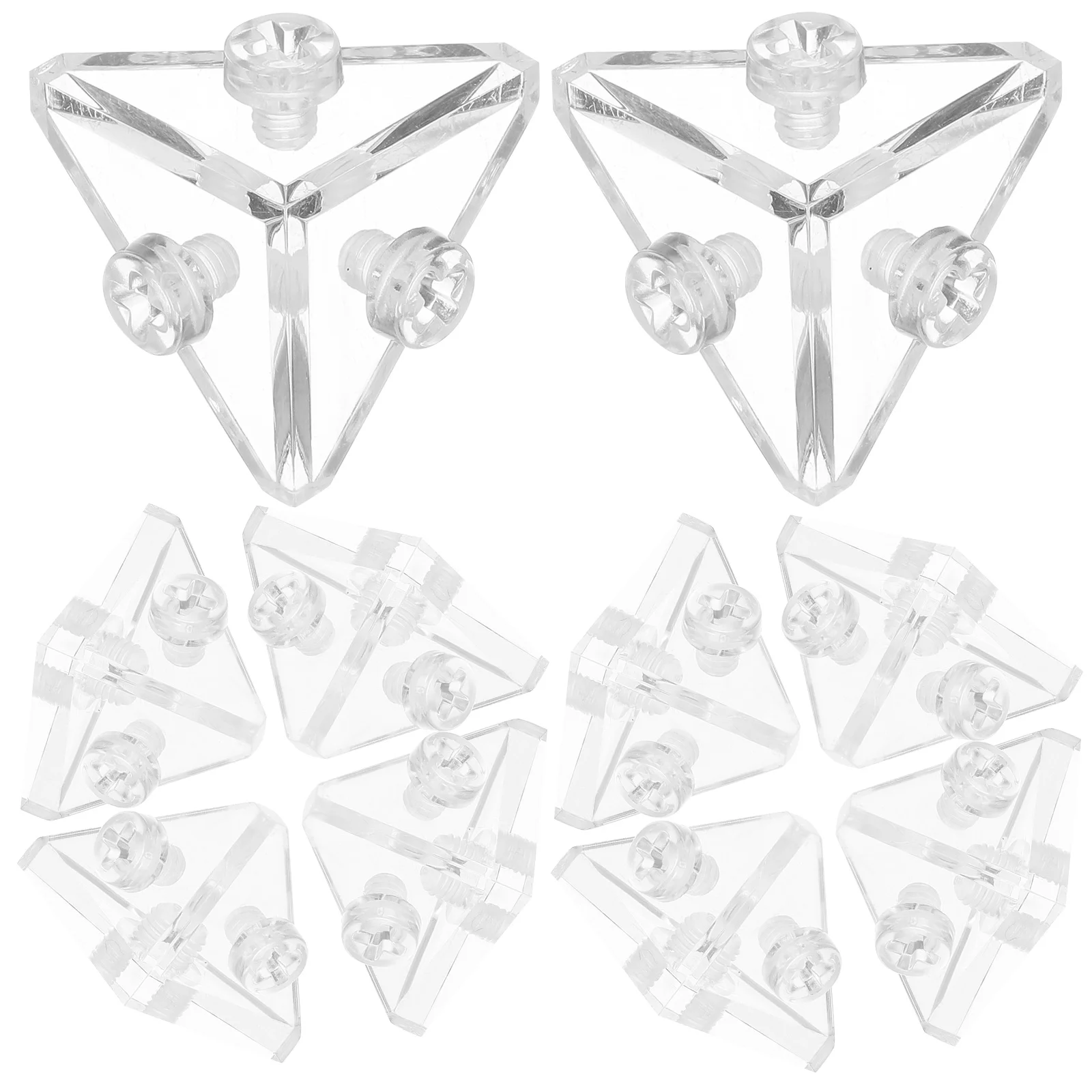 10Pcs Clear Acrylic Shelf Brackets Easy to Use and Carry Stable Angle Braces for Various Projects Acrylic Corner Brace
