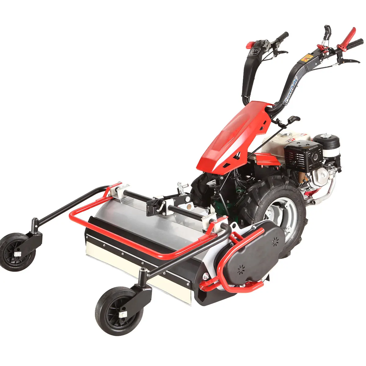 NEW China manufacturer walk-behind two-wheel farm tractor with attached flail mower agricultural machinery CE approved