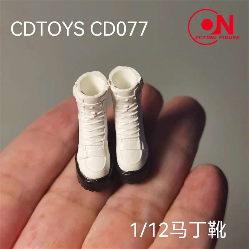 cdtoys cd077 1/12 فاسق دراجة نارية نمط الأحذية الصلبة الأحذية نموذج صالح 6 ''الجندي انفصال قدم عمل الشكل الجسم الدمى #5
