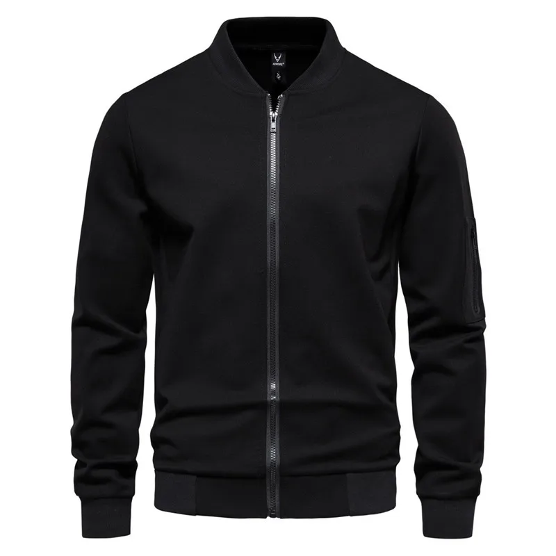 

Vm Spring 2025 Men's Faionable Color Open Cardigan Jaet Baseball Sle Breathable Long Sve Zipper Coat