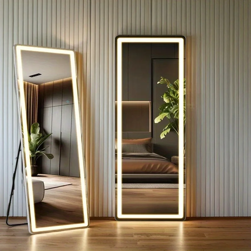

LED Full Body Mirror, LED Makeup Mirror, Full Body Makeup Mirror - Three Levels of Brightness Adjustment