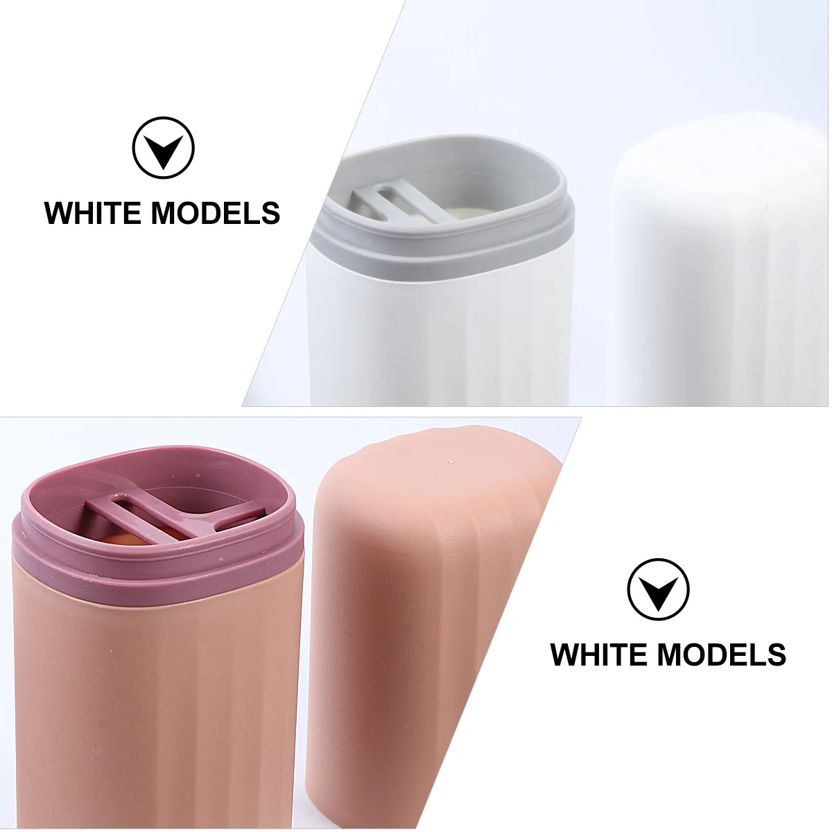 

2Pcs Wash Cup Fine Workmanship Toiletries Organizer Travel Bathroom Accessories Toothbrush Case Tooth Brush Container