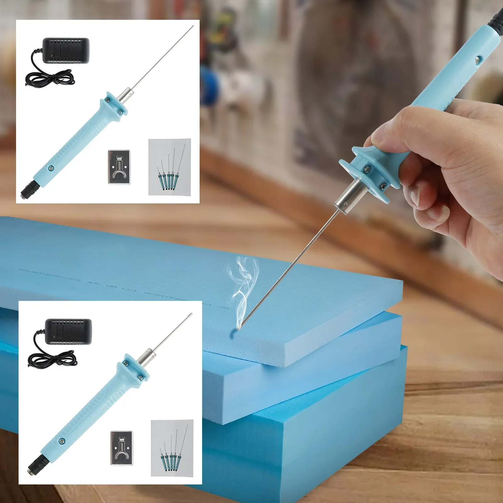 18/24W Electric Hot Cutter Pen Styrofoam Cutting Pen Heat Cutter Tool Foam Cutter Pen with Stand Hot Cut Tool for Foam Cutting