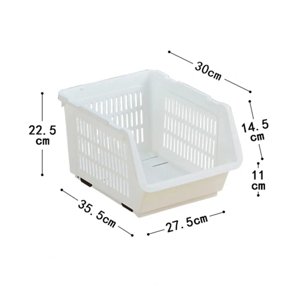 Storage Basket Multifunctional High Capacity Space-saving Stackable Kitchen Fruit Vegetable Shelf Home Supplies