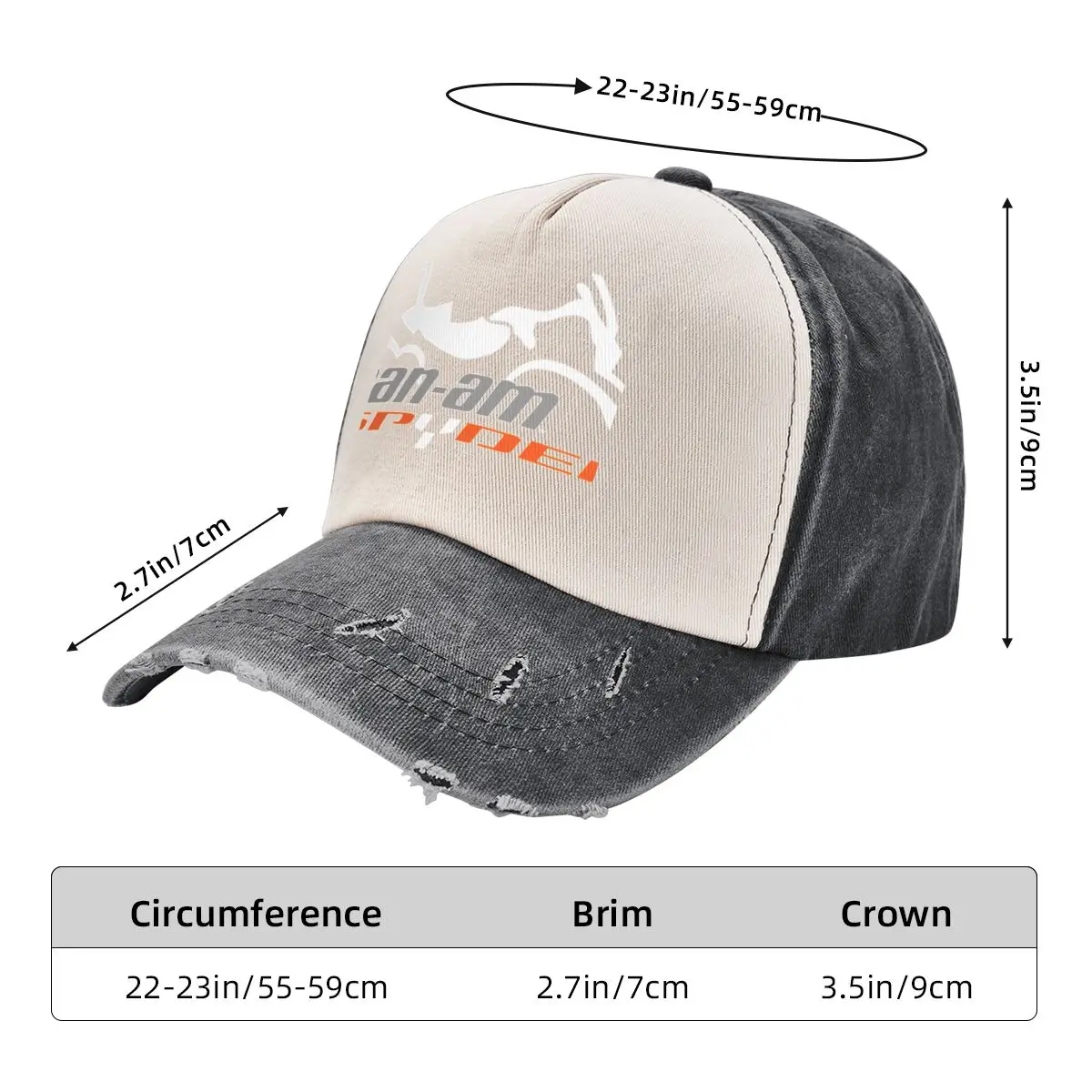 CAN AM SPYDER SILHOUETTE LOGO Baseball Cap Visor Anime Hat Brand Man cap For Women Men's