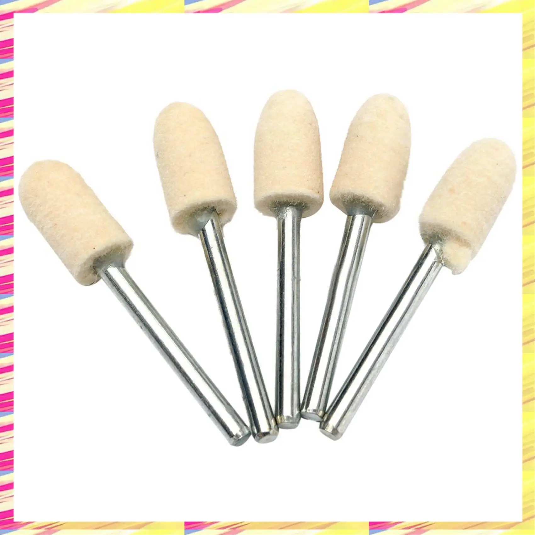 

ABJJ 12 Pcs Polishing Buffing Tool With 25Pcs Set 1/8 Inch Felt Polishing Buffing Points Mounted Imitation Wool