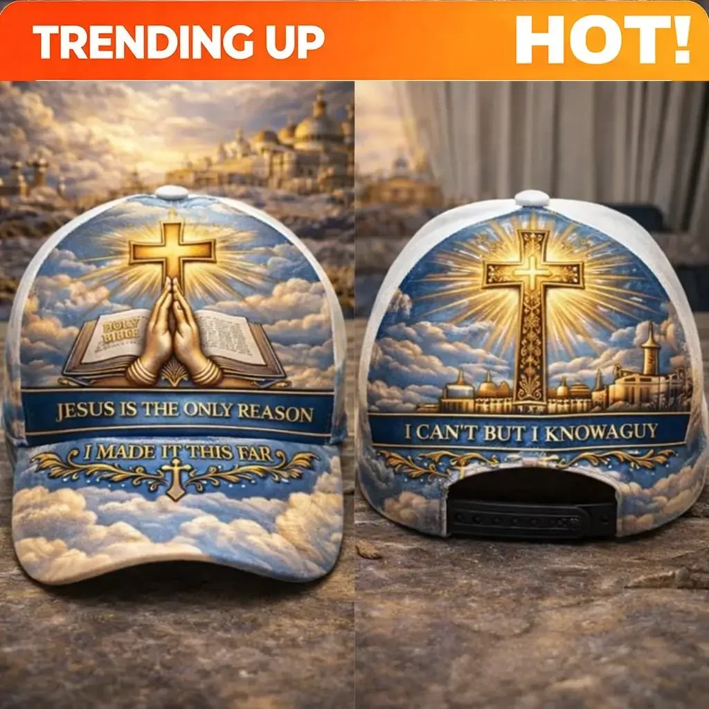 Custom Hats Christian Cross & Praying Hands Trucker Hat Suitable For Men & Women - Retro Religious Baseball Cap With Jesus