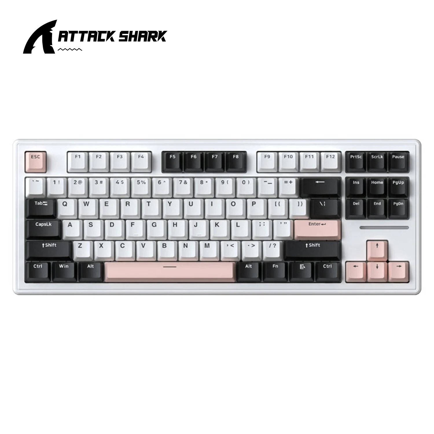

Attack Shark M87RGB Bluetooth Wireless Mechanical Keyboard,Hot-Swappable,RGB Backlight,Custom Drive,Win&Mac