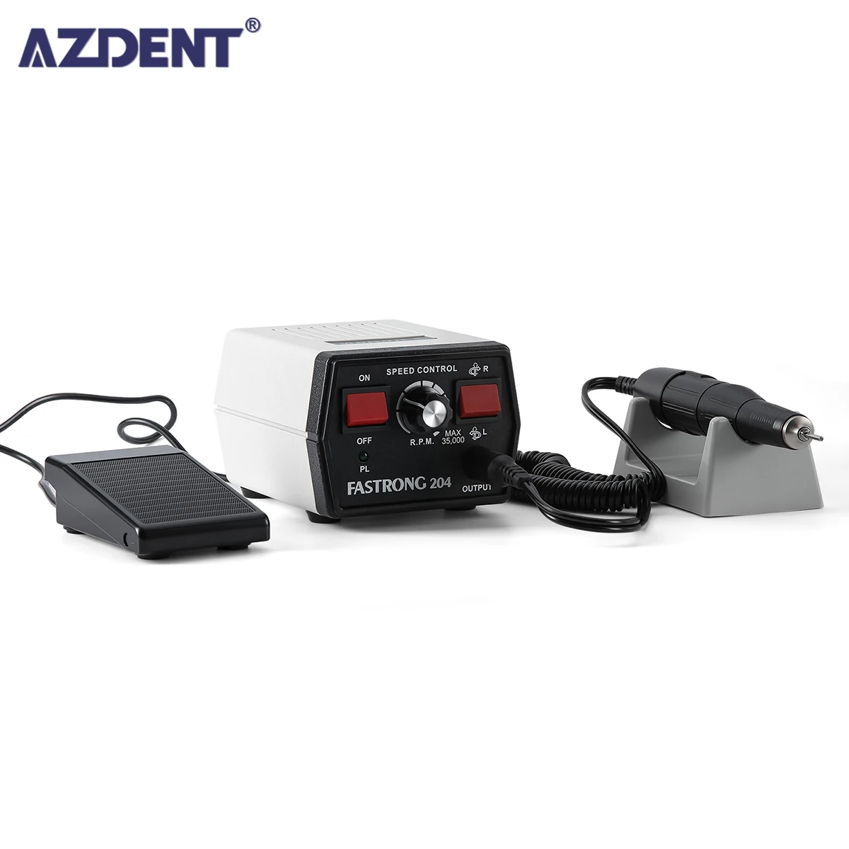 AZDENT طاحونة اليد للأسنان مختبر ماراثون محرك صغري تلميع E-TYPE 35000 دورة في الدقيقة معدات مختبر الأسنان طبيب الأسنان 204 مجموعة مقبض نصائح #1