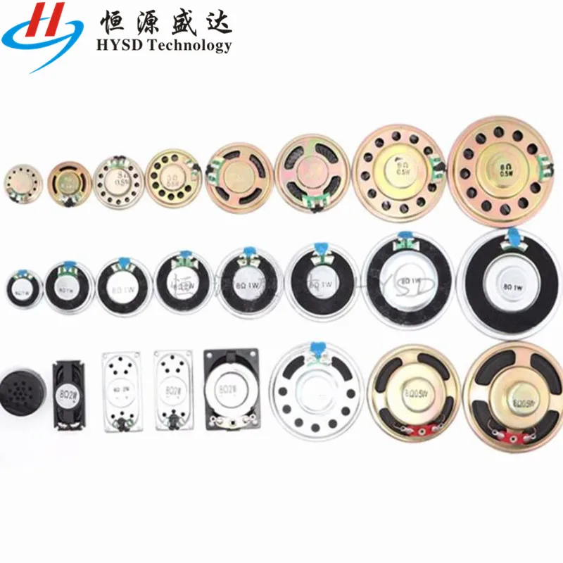 50pcs/lot New Ultra-thin Mini speaker 8 ohms 1 watt 1W 8R speaker Diameter 36MM 3.6CM thickness 5MM