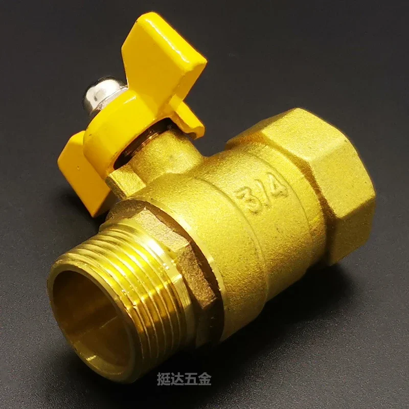 Macho para Female Brass Shut of Ball Valve, Home Jardim Água, Gás, Óleo, Combustível, BSP, 1/8 in, 1/4 in, 3/8 in, 1/2 in