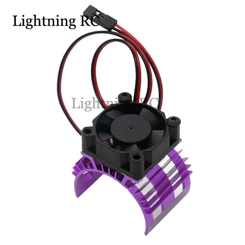 For Wltoys A959-B 144001 124019 RC Car Aluminum Alloy Motor Heatsink Cover With Cooling Fan For 540 550 3650 Motor