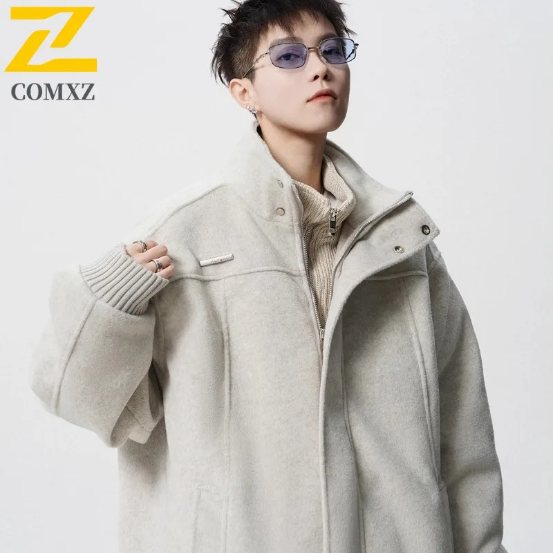

Men Cotton Jacket American Style Streetwear Heavyweight Spring Windproof Waterproof Oversized Bomber Coat Casual Outerwear 2025