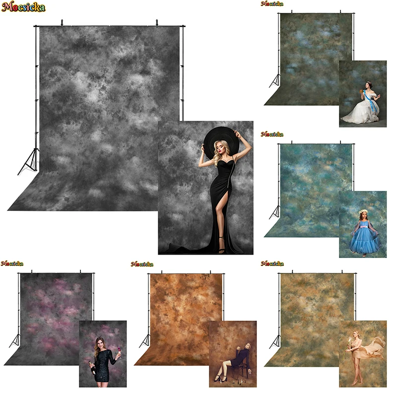 Fond abstrait de Bergame pour la photographie, arrière-plan de portrait de bébé nouveau-né, décors de photo de lumière foncée, décorations murales pour adultes, accessoires de studio