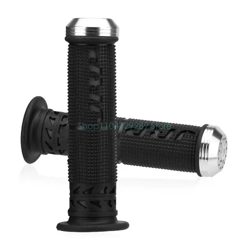 D8KE Lightweight Aluminum Motorbike Hand Grips with Ergonomic Curves for Reduced Fatigue During Long Rides Improved Stability