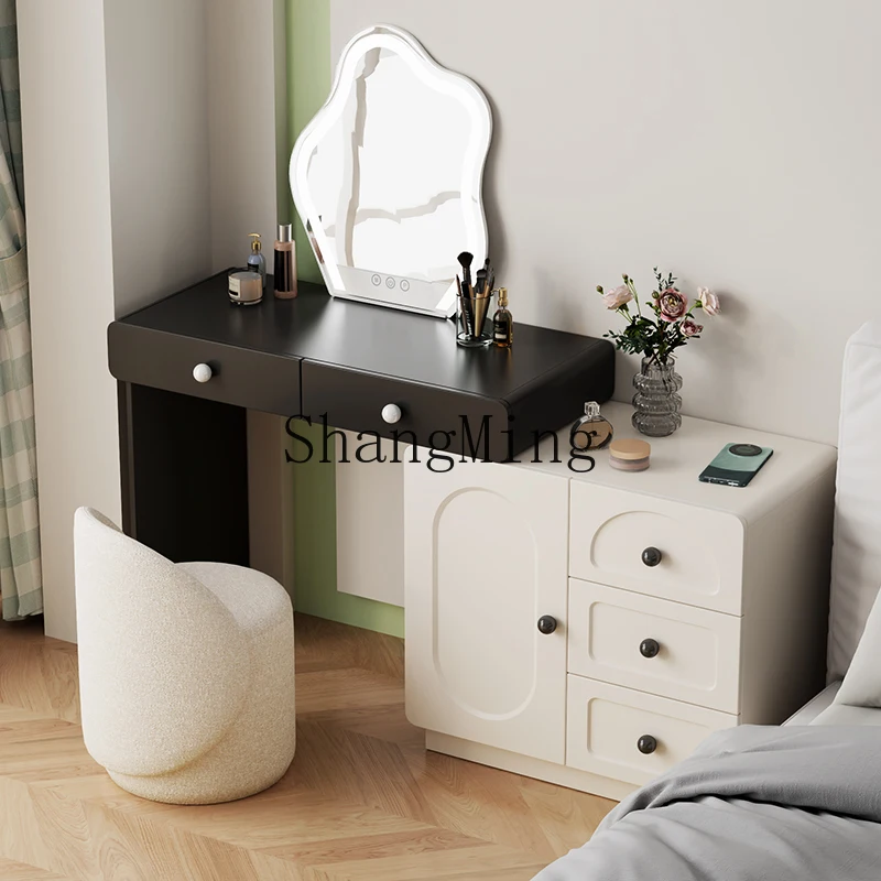 

FG Dressing Table and Chest of Drawers Integrated Bedroom Storage Wall-Mounted Master Bedroom Bedside Storage Cabinet