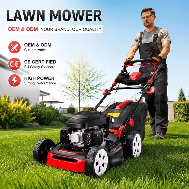 Engine Four-stroke Lawn Mower Powerful 20-inch 225cc Suitable for Farms Orchard Gardens Self-propelled Fast Delivery