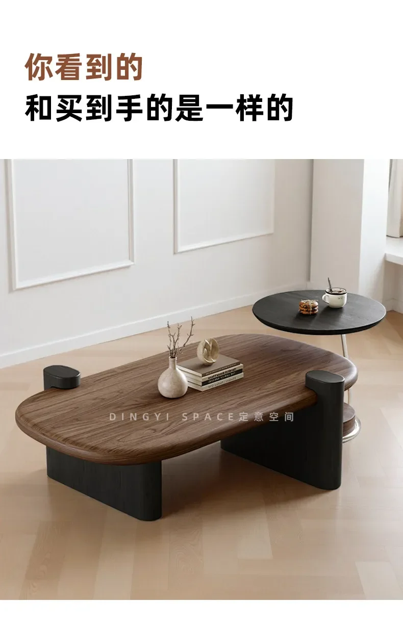 DSA antique oval coffee table living room home high-end retro coffee table