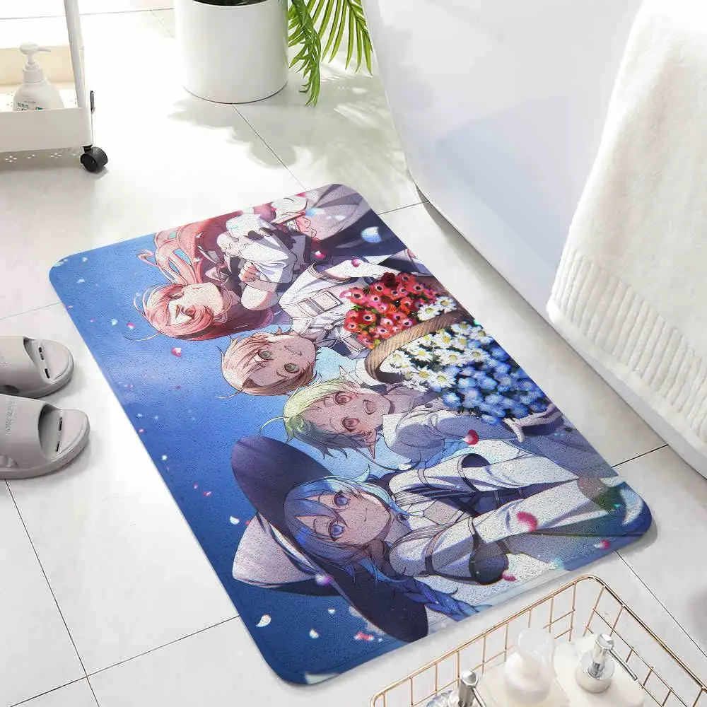 أنيمي Mushoku Tensei الكلمة حصيرة الحمام ماصة حصيرة باب بسيط الأوساخ مقاومة حصيرة المنزل المطبخ حصيرة القدم حصيرة دخول حصيرة #4