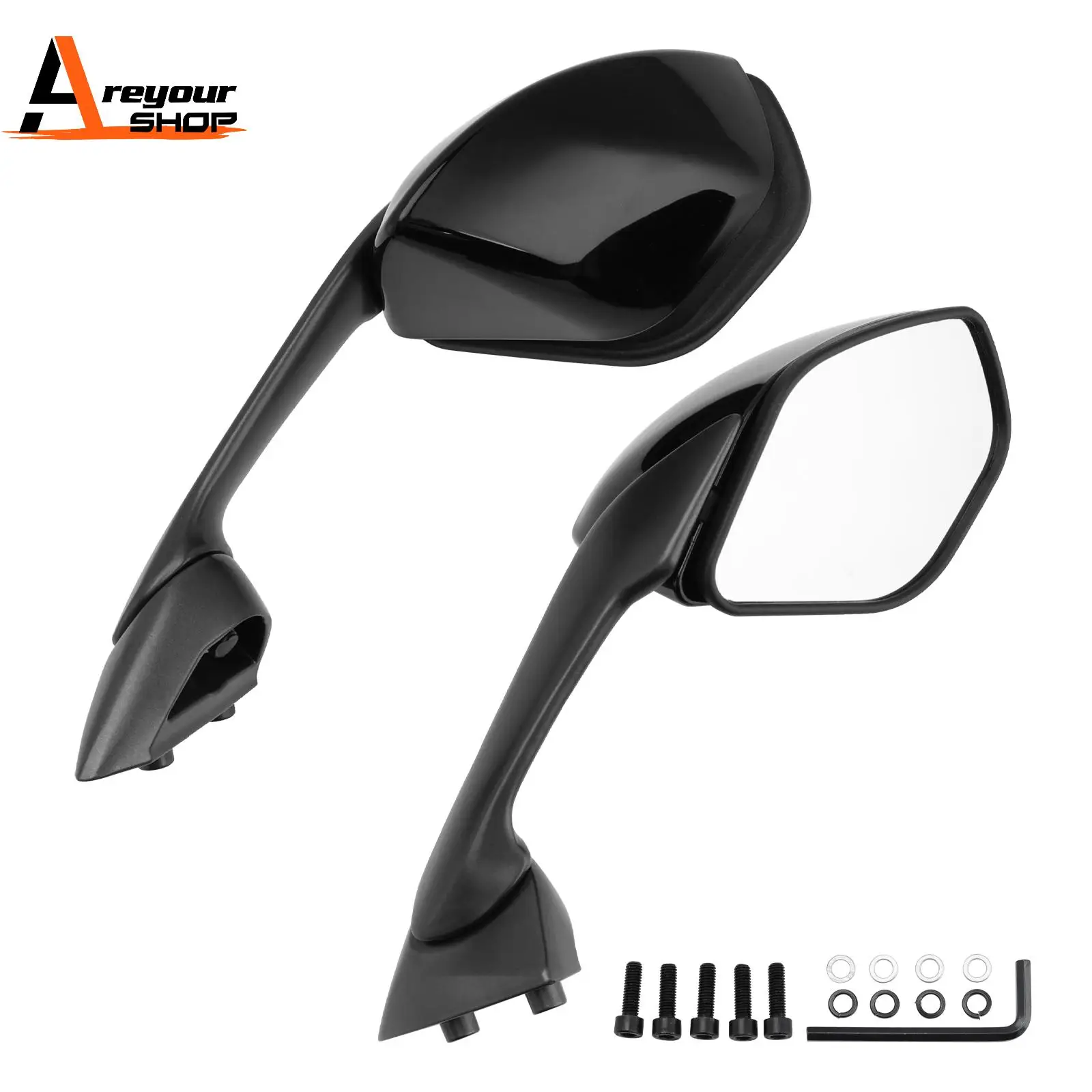 

Зеркала заднего вида AREYOURSHOP, черные, левое и правое, для Suzuki GSX1300R Hayabusa 2022-2024