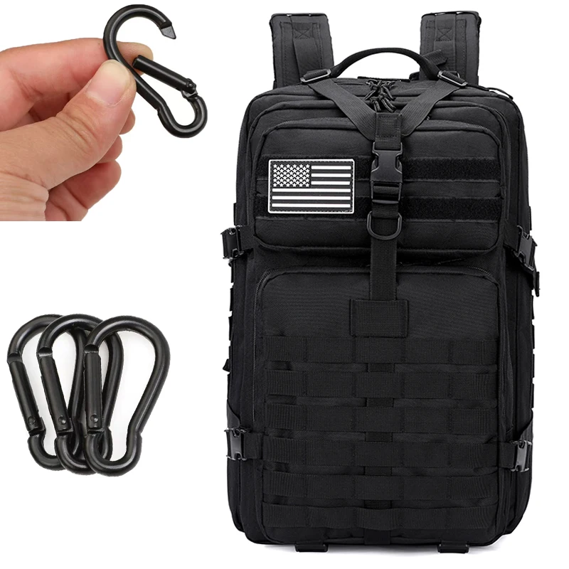 

Resistant and Heavy Duty | 3 Day MOLLE Bug Out BagGift outdoor multi-functional carabinerGiveIncludes DeductGive a gourd buckle