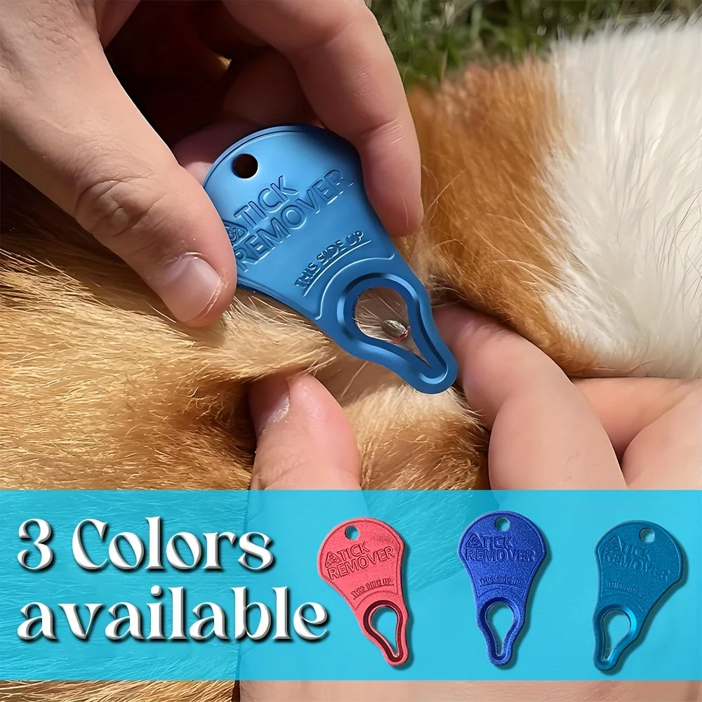Tick Remover Tool for Dogs Cats Humans Safe Flea Removal Hook Portable Easy No Pain  Essential Tools for Outdoor Activities