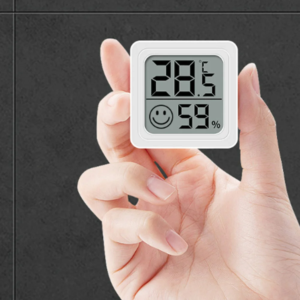 Мини-термометр-гигрометр для дома с ЖК-дисплеем, электронный цифровой датчик температуры охлаждения, умный дом, датчик влажности