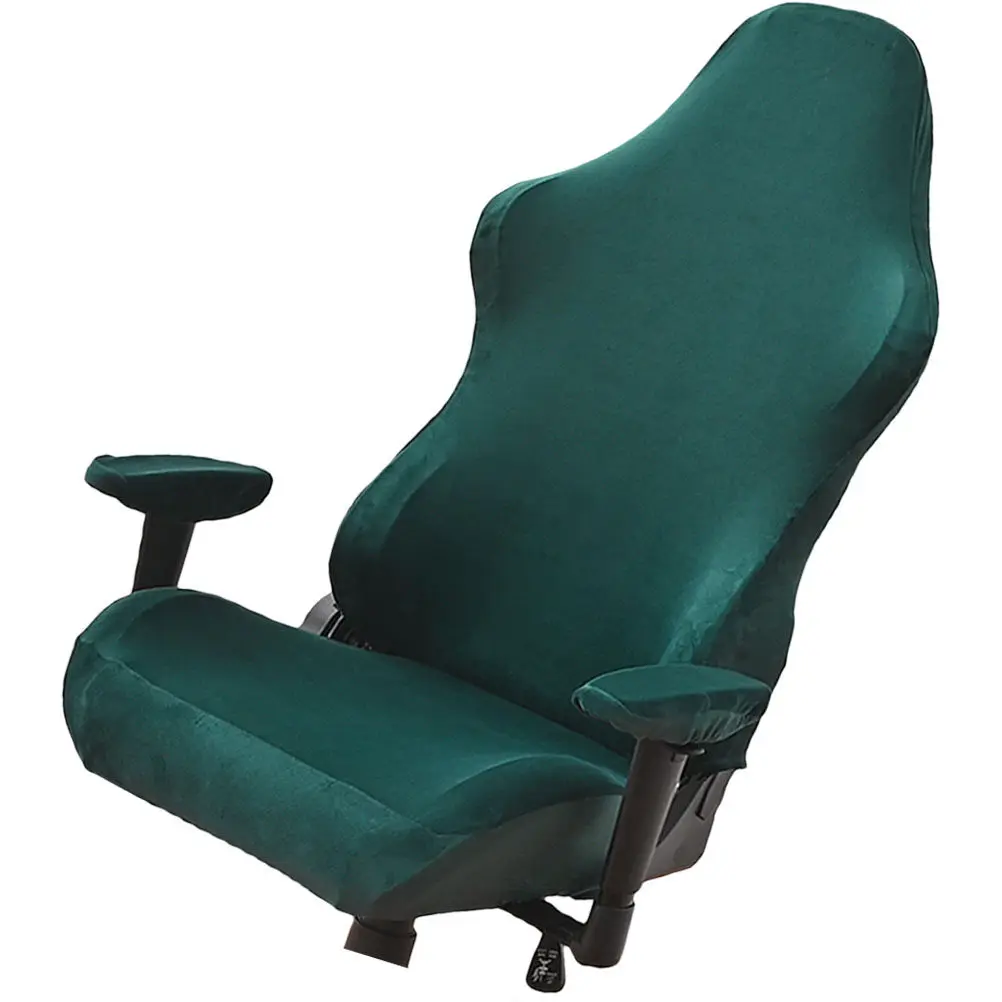 1Set Gaming Chair Cover Elastic Protective Slipcover for Office Computer Armchair Swivel Seat Cover Scratch Resistant