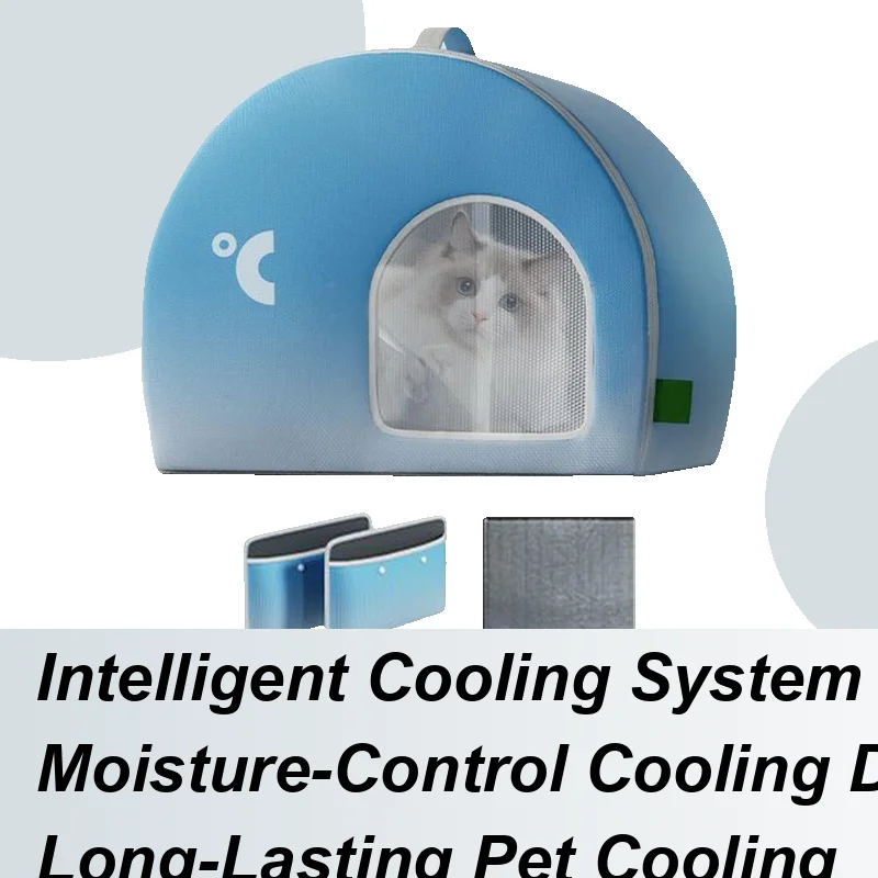 

Cooling Cat House For Hot Days Foldable Indoor Outdoor Dogs Ice Shelter High-Efficiency Long Lasting Coolness Intelligent Pet