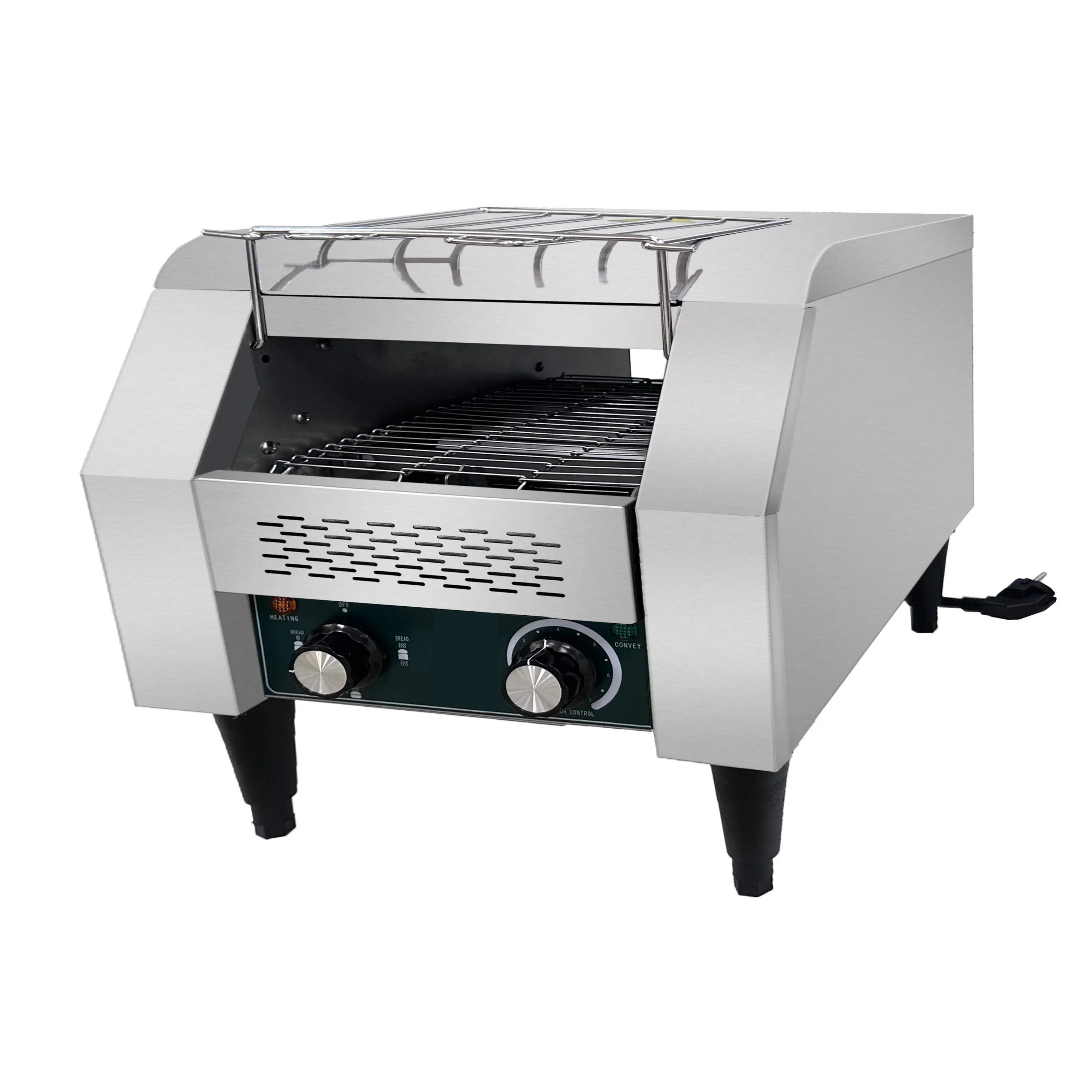 Commercial Conveyor Toaster 450 Slices/Hour, Heavy - Duty Stainless Steel Electric Toaster with Adjustable Browning for Restaura