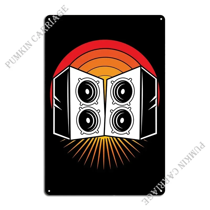 Sound System Studio Metal Sign Retro Printing Bar Cave Pub Customize Tin Sign Poster