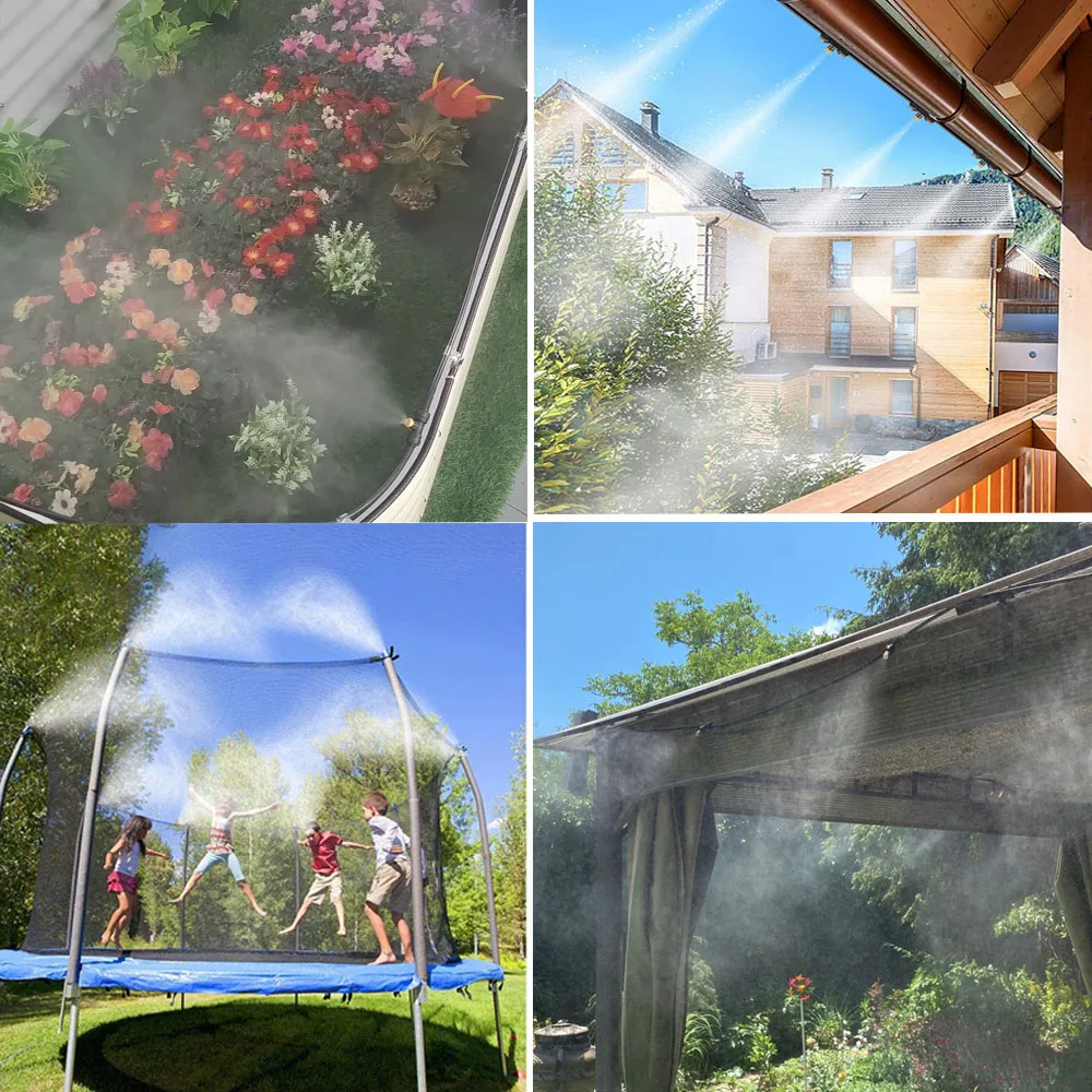 50-teiliges Messing-Sprühnebel-Düsenset für Terrassen, 0,1-0,8 mm Öffnungsweite, Außenkühlung, Wassernebeldüsen, Gewinde-Nebelteile für Sprühnebel-Systeme – Detail 11