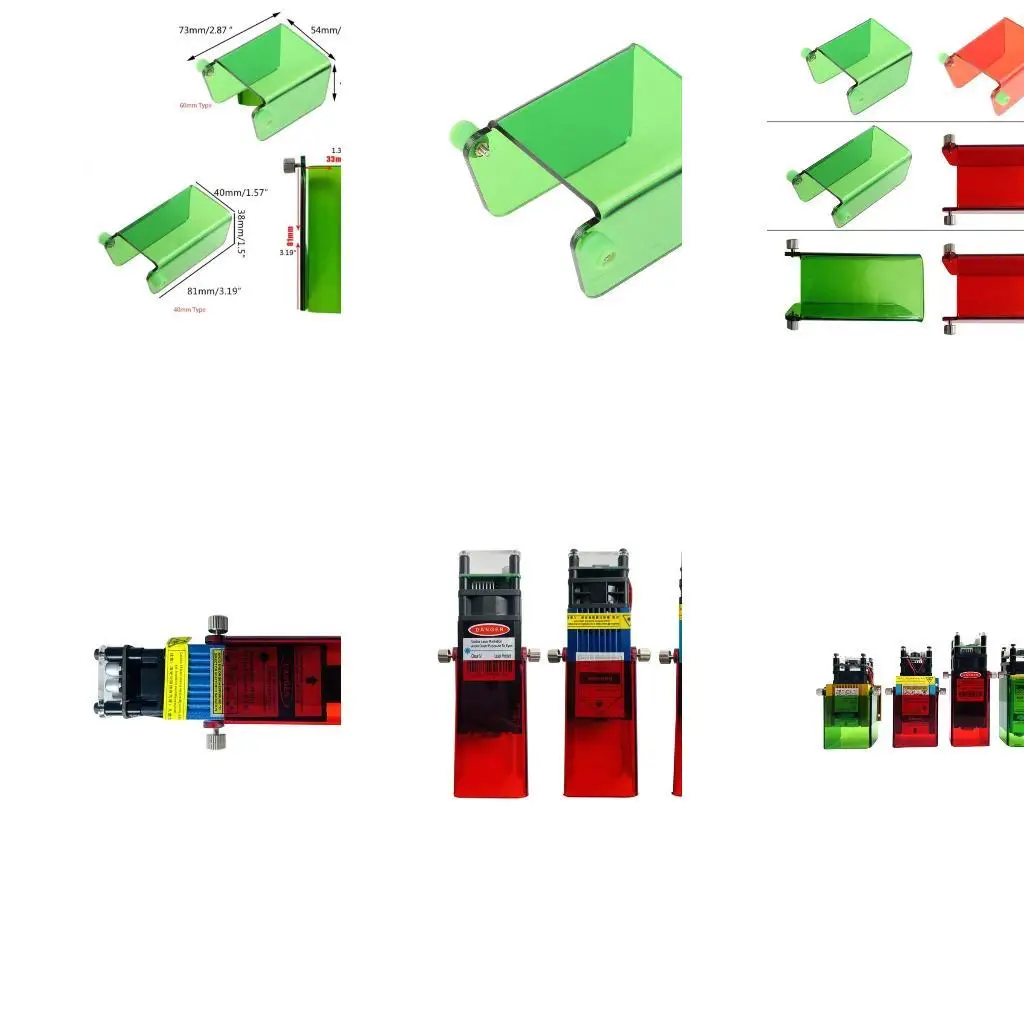 

652F Portable 33mm 40mm 60mm Glasses Protective Cover Eye for Safety Goggles 190-540nm for Eye for