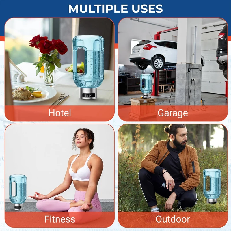 1.5L زجاجة ماء الهيدروجين المحمولة مولد مياه الهيدروجين إبريق شاشة ديجيتال ما يصل إلى 4500PPB قسط حل الترطيب #6