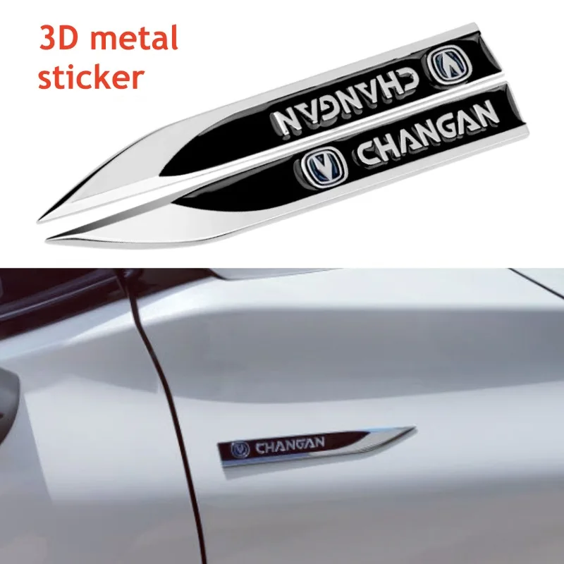 3D Metal Emblem Badge Decal Sticker Fender Side For CHANGAN CS35 CS55 CS75 Plus UNIK UNIVAccessories