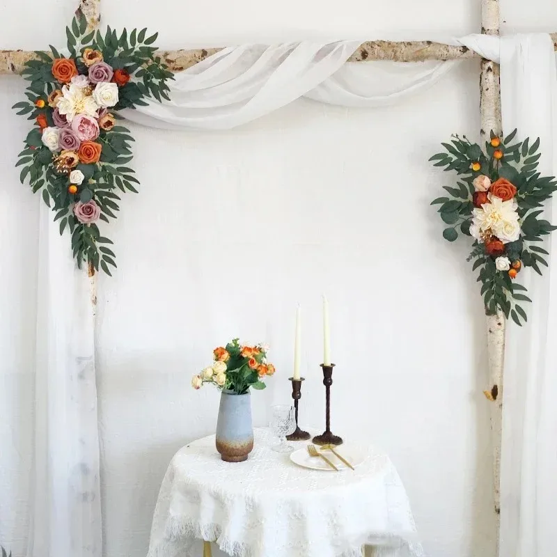 Artificial Arch Flowers Swag for Boho Wedding Baby Shower Ceremony Flower Garlands Arrangement Reception Backdrop Decor