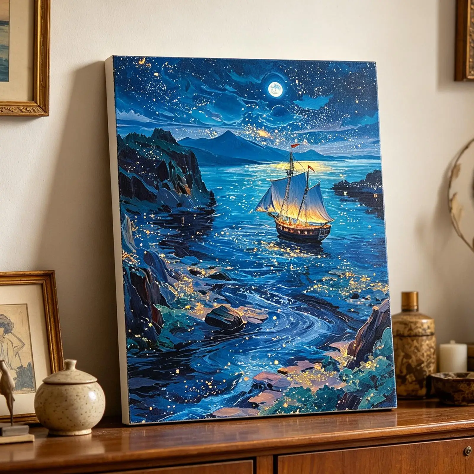 Jigsaw Puzzles 1000-Piece Funny Decorative Challenging Boat Of Hope Jigsaw Puzzles For Art Display Relaxation Brain Training